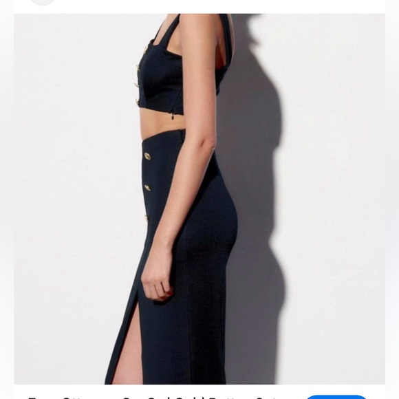 Black Button-Front co-ord set - Picture 6 of 6